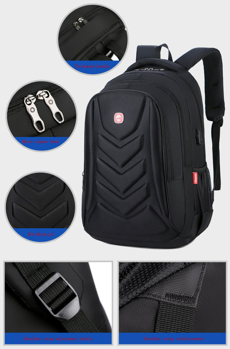 Laptop-Rucksack mit USB-Ladeanschluss und Diebstahlschutz