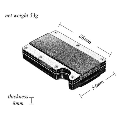Antimagnetischer diebstahlsicherer Kartenhalter